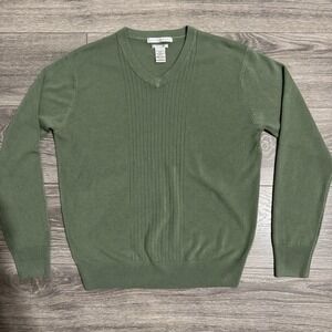 Geoffrey Beene Super Soft Mens Green Sweater Size S Extreme‎ Comfort